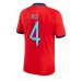 Tanie Strój piłkarski Anglia Declan Rice #4 Koszulka Wyjazdowej MŚ 2022 Krótkie Rękawy